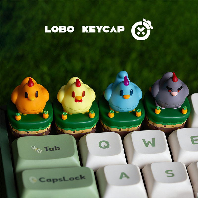 Gaming Accessories Kawaii - غطاء مفتاح لوحة المفاتيح من الراتنج