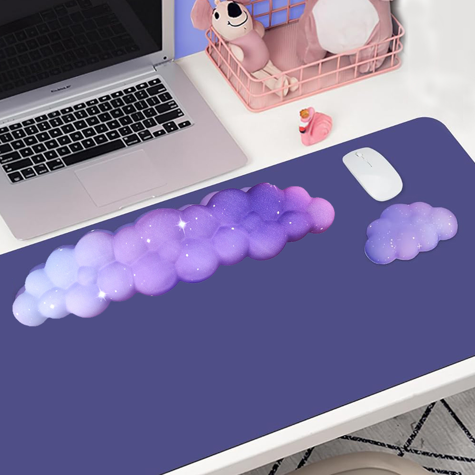 Wrist Rest Ergonomic - مجموعة مسند المعصم للوحة المفاتيح مع