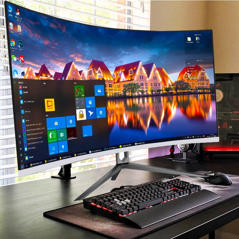 Monitor 144Hz 27Inch - شاشة كمبيوتر منحنية مقاس 32 بوصة،