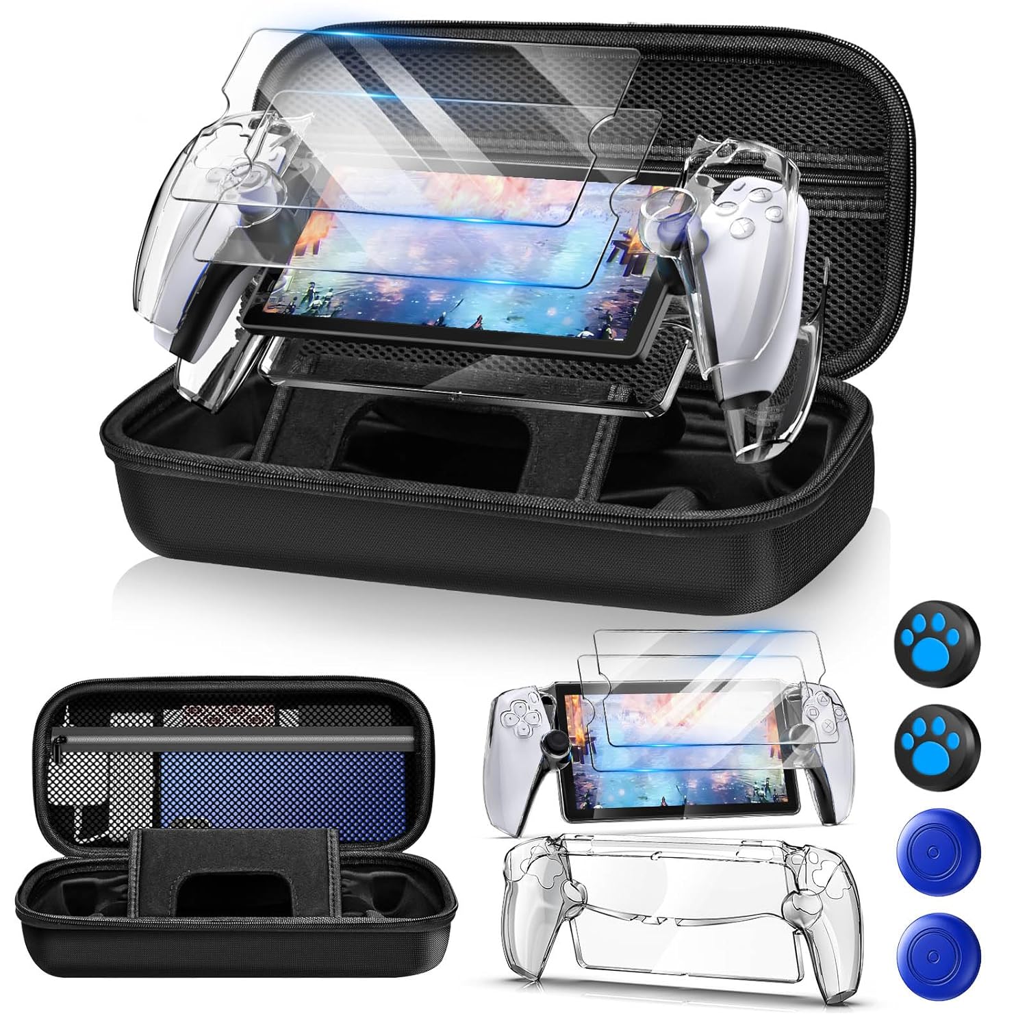 Gaming Accessories Pack - حقيبة حمل صلبة لملحقات بوابة PS