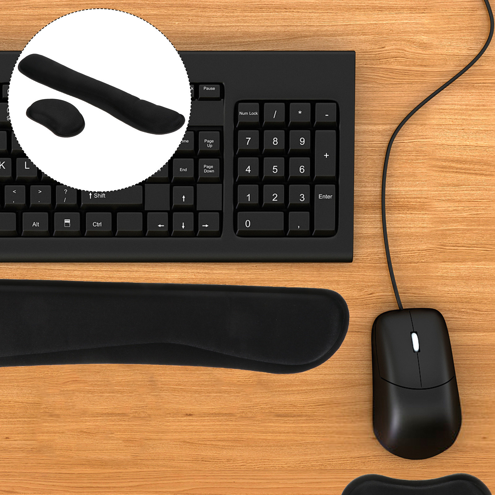 مجموعة مسند معصم من الفوم المر - مراجعة Wrist Rest Ergonomic وسعره