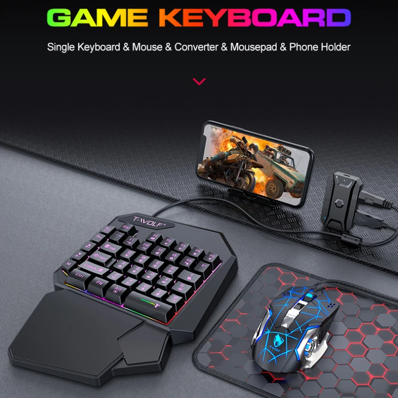 طقم لوحة مفاتيح بيد واحدة ، لع - مراجعة Gaming Accessories Bundle وسعره