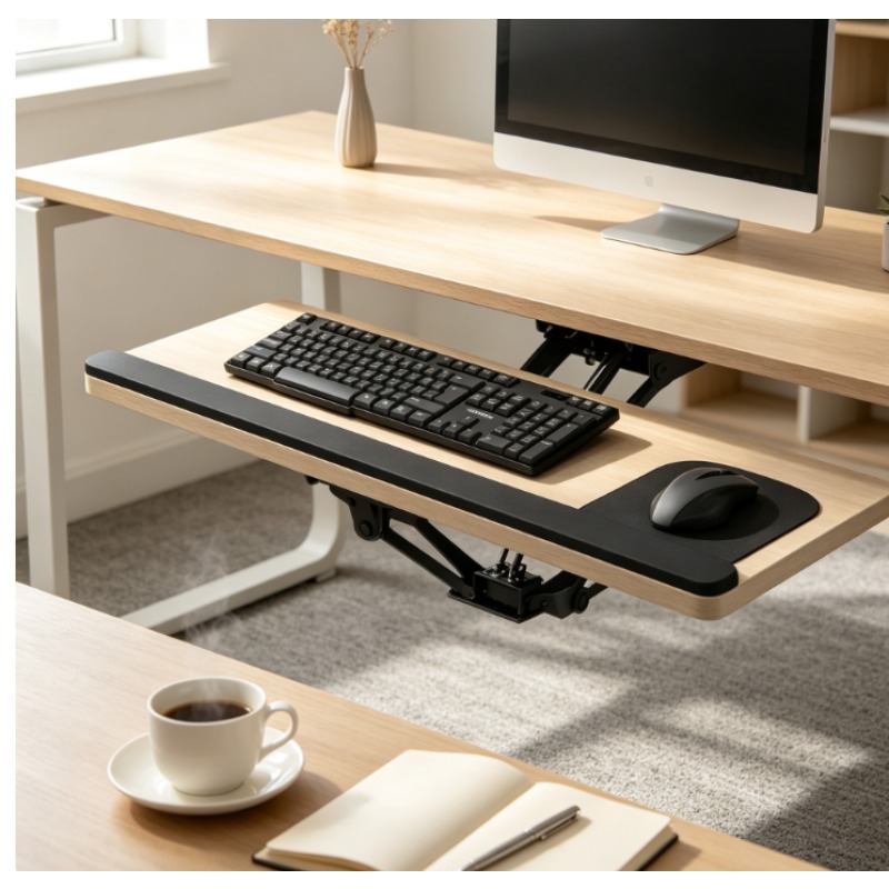 درج لوحة مفاتيح منزلق تحت المك - مراجعة Wrist Rest Ergonomic وسعره