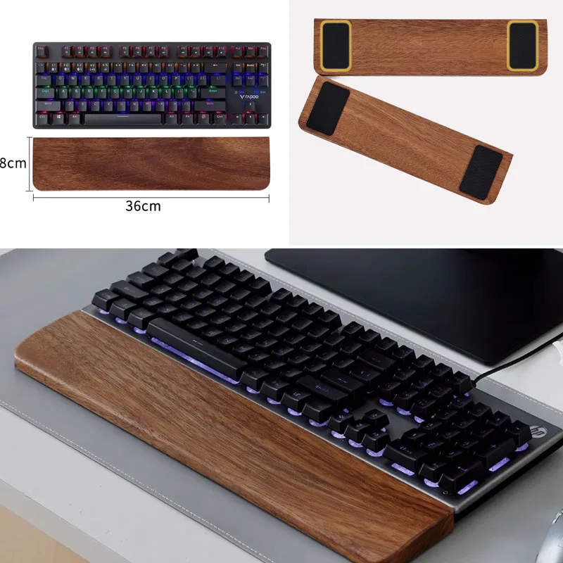لوحة المفاتيح الخشبية الصلبة م - مراجعة Wrist Rest Ergonomic وسعره