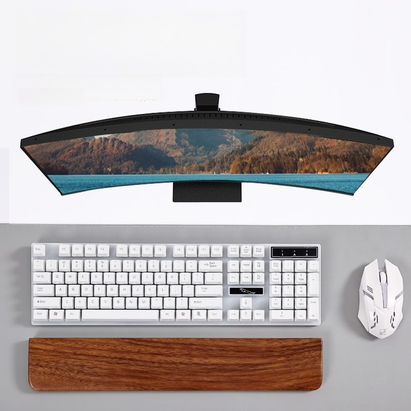 لوحة المفاتيح الخشبية الصلبة م - مراجعة Wrist Rest Ergonomic وسعره