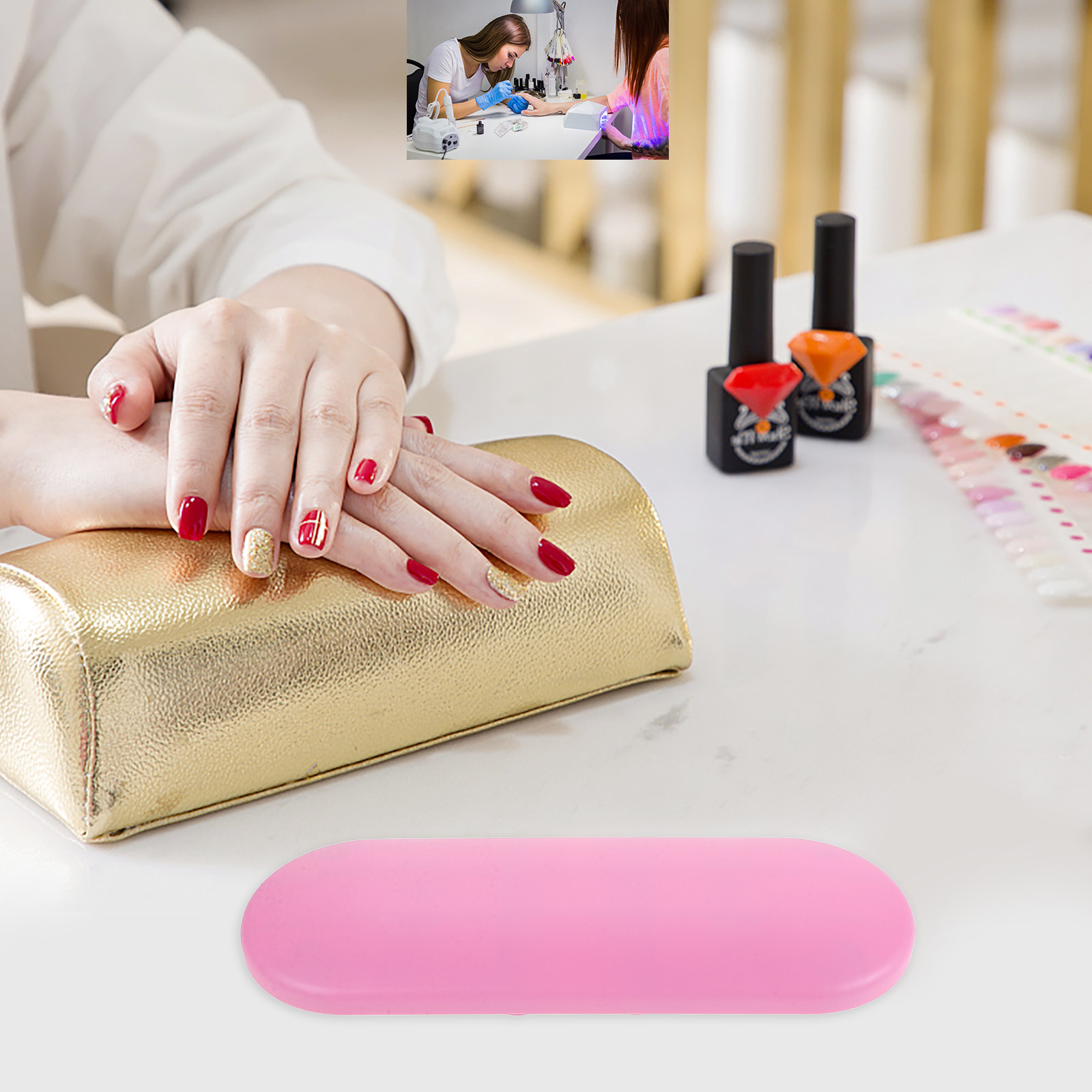 مسند ذراع مريح للمانيكير، حامل - مراجعة Wrist Rest Ergonomic وسعره