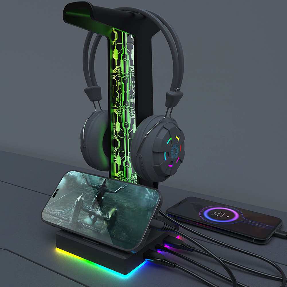 حامل سماعة رأس للألعاب RGB ، م - مراجعة Gaming Accessories Setup وسعره